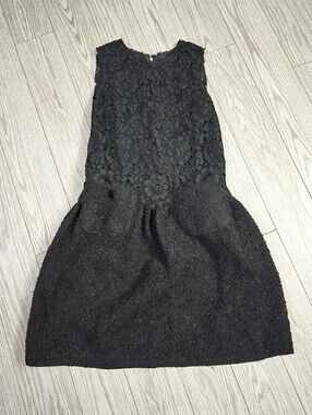 Dolce & Gabbana Black Lace Bouclé Dress – Size IT 36 (XS) – Made in Italy – NWT